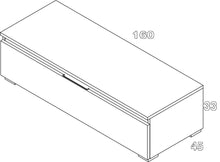 Soria Britannia Bench Floor Cabinet 1600x450x330mm